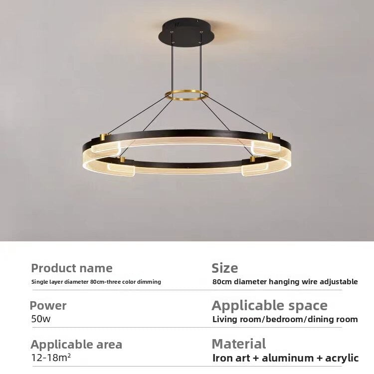 Orbit Circular LED Pendant Light | Minimalist Ring Chandelier