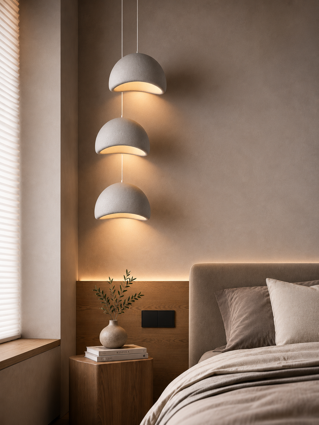 Zen Wabi-Sabi Chandelier | Japanese Stone LED Pendant Light