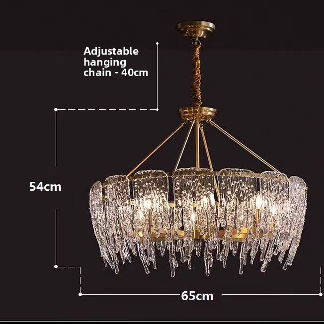 Empress Copper Chandelier | Rectangular LED Dining Room Light