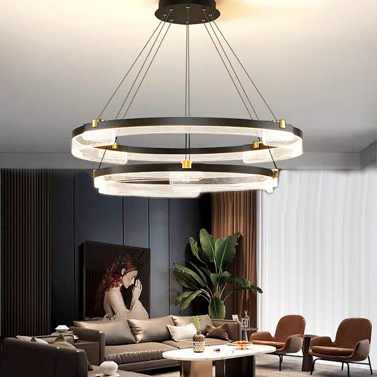 Orbit Circular LED Pendant Light | Minimalist Ring Chandelier