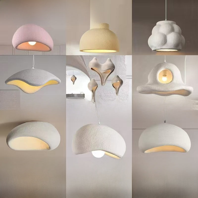 Zen Wabi-Sabi Chandelier | Japanese Stone LED Pendant Light