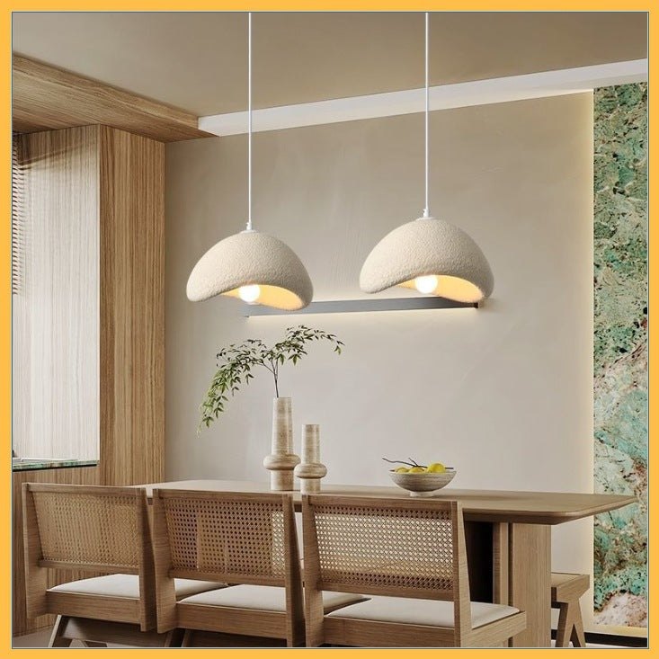 Zen Wabi-Sabi Chandelier | Japanese Stone LED Pendant Light