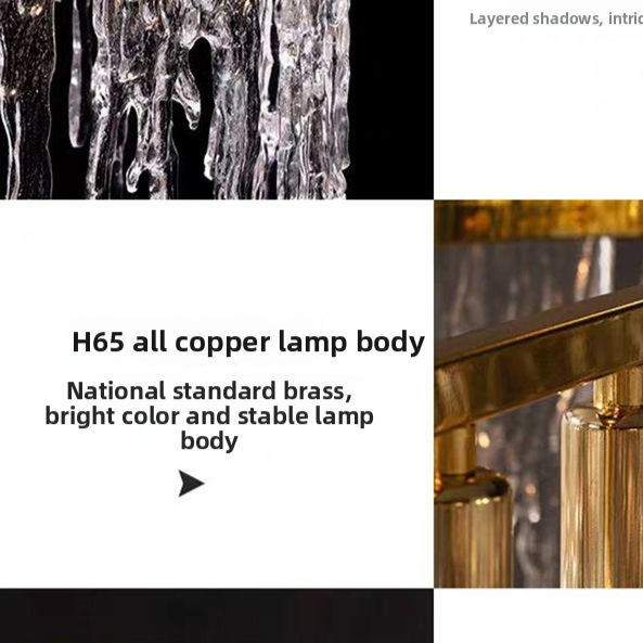 Empress Copper Chandelier | Rectangular LED Dining Room Light