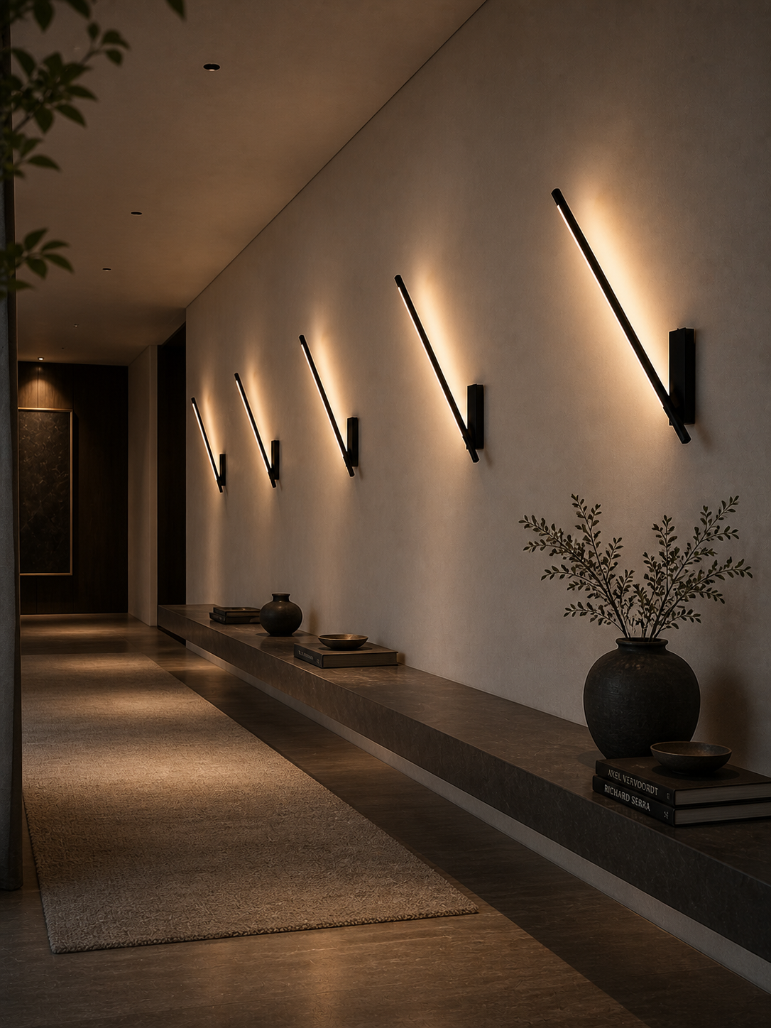 Astra Rotatable Wall Sconce | Matte Black LED Arm Light
