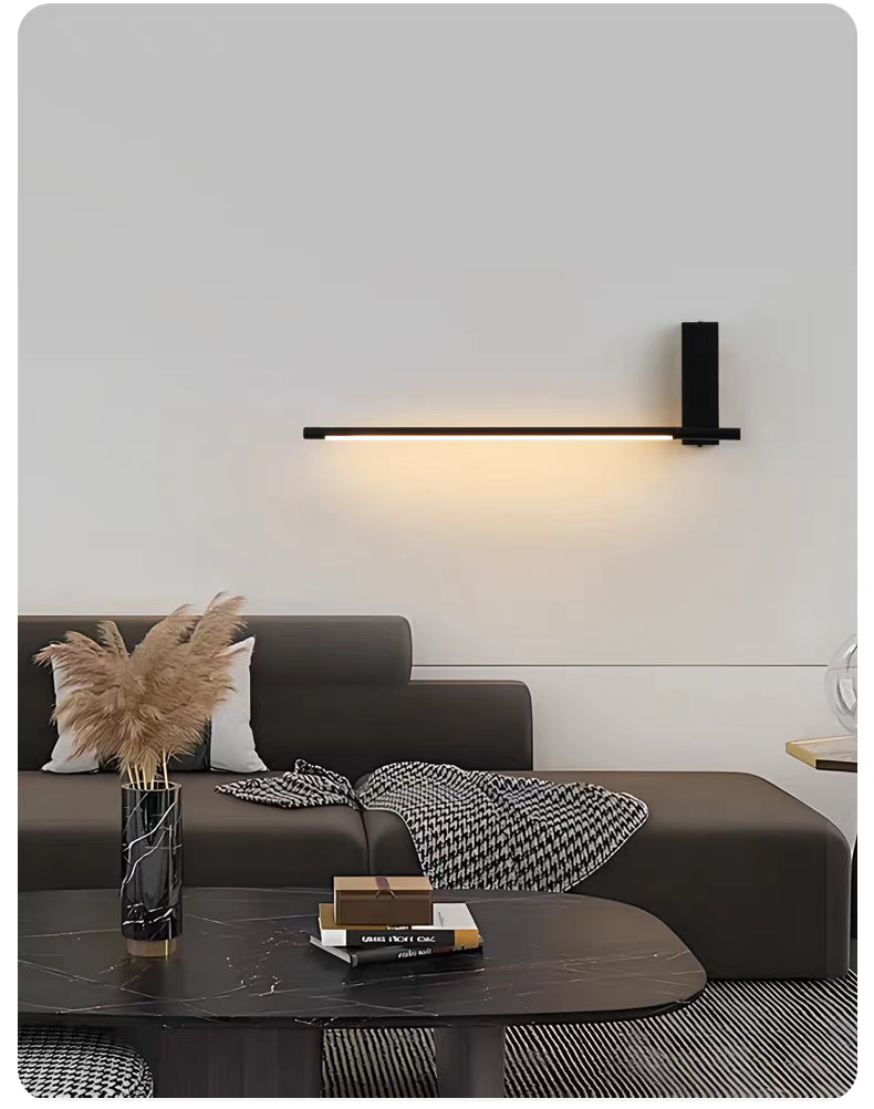 Astra Rotatable Wall Sconce | Matte Black LED Arm Light