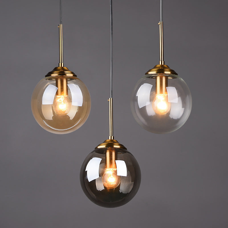 Nordic Glass Pendant Light | Multi-Head Restaurant & Dining