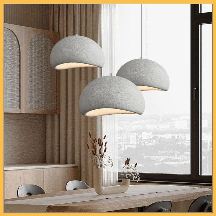 Zen Wabi-Sabi Chandelier | Japanese Stone LED Pendant Light