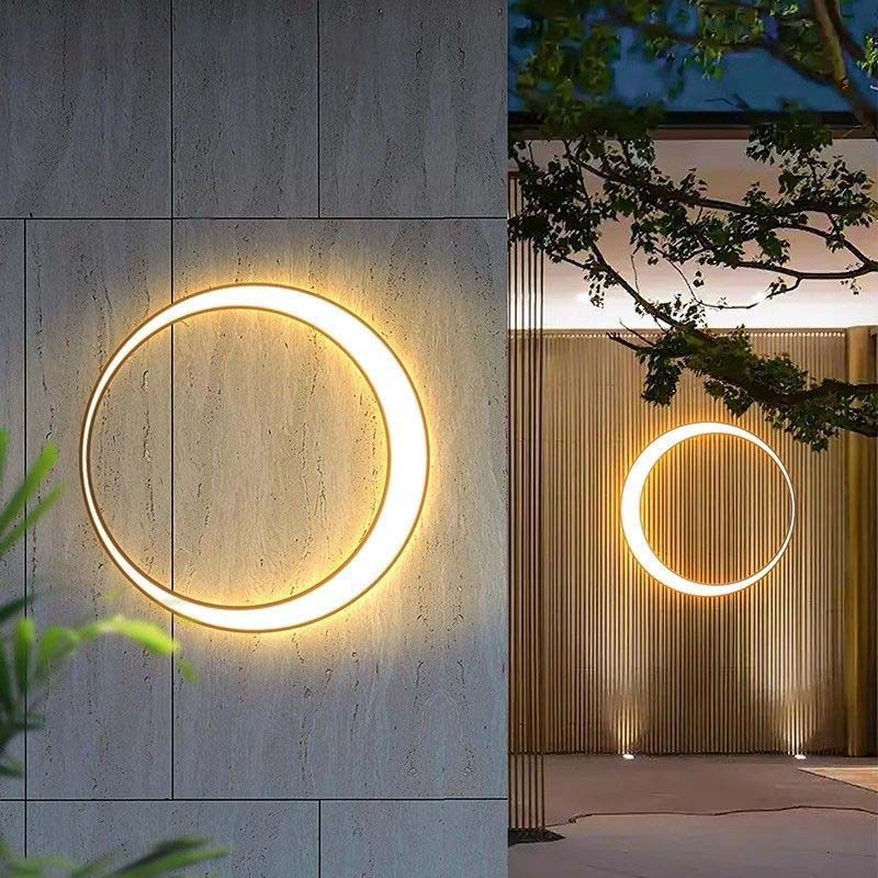 Luna Crescent Outdoor Wall Light | IP65 Stainless Steel LED Lamp