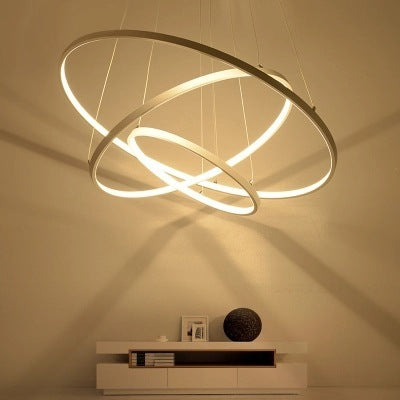 Crown Ring Chandelier | Scalable LED Halo Pendant Light